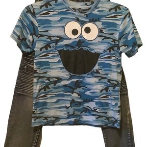 Boy jeans and Tee shirt size 8 & XL